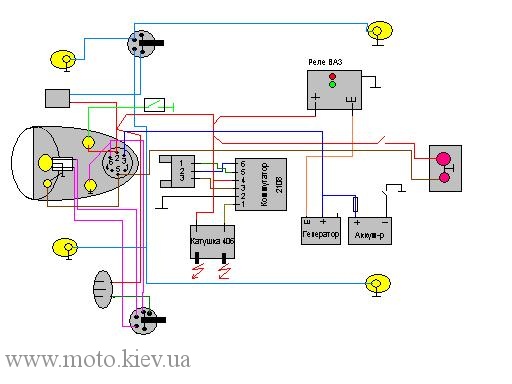 Электросхема Днепр 11 Упрощенная - Лагодження, Обслуговування.